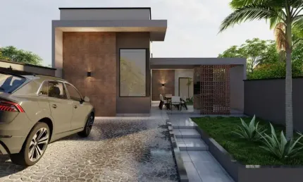 CASA EM EXTREMA MG VENDA 83 M² 3 QUARTOS 2 VAGAS DE GARAGEM