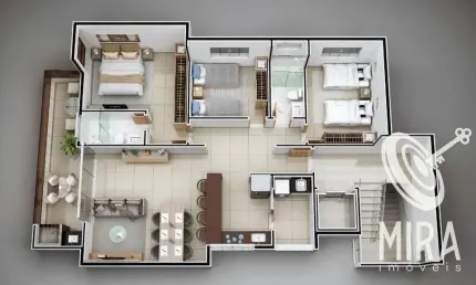 Apartamento com 3 quartos à venda no Iguaçu, Ipatinga 