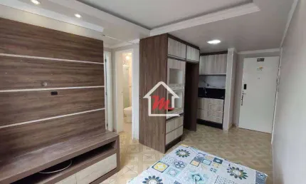 Apartamento semi-mobiliado, com 2 dormitórios à venda, por r$ 275.000,00 - passo manso - blumenau/sc