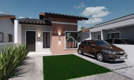 Casa com 2 dormitórios à venda, 55 m² por r$ 354.900,00 - benedito - indaial/sc