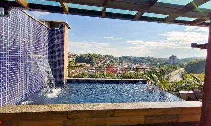 Cobertura com 3 dormitórios à venda, 279 m² por r$ 1.299.000,00 - fortaleza - blumenau/sc