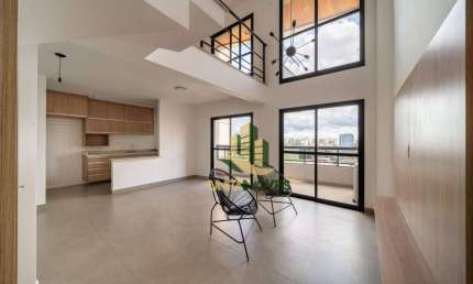 Loft com 1 dormitório para alugar, 94 m² - 2 sacadas - 2 vagas -  por R$ 5.705/mês - Jardim Aquarius - São José dos Campos/SP