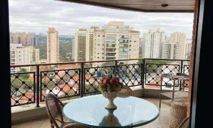 Apartamento à Venda no Condomínio Villa Inglesa I de 310m² da Área Útil, 4 Suítes, 5 Vagas e Lazer Completo no Alto de Pinheiros ao Lado do Parque