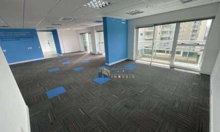 Sala Comercial de 154m² de Área Útil com 4 Banheiros, 4 Vagas, 4 Varandas, Ar Condicionado no Edifício W/Paulista Offices na Rua Vergueiro 360.