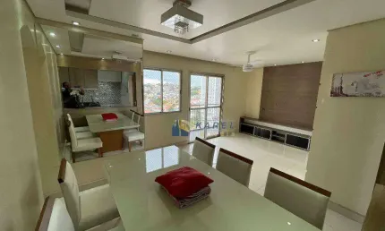 Apartamento à venda de 75m² com 3 dormitórios, sala com varanda e lazer completo na cidade ademar no ed. casa nobre