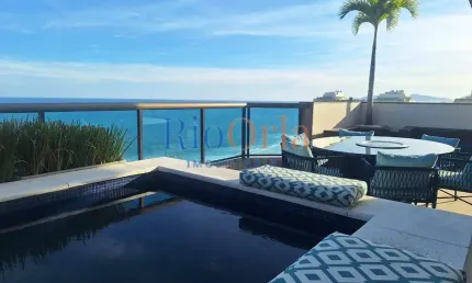Orla da Barra,Cobertura 4 quartos em condomínio com infraestrutura na praia