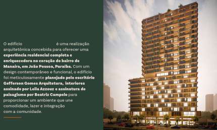 Flat em Manaíra, João Pessoa/PB