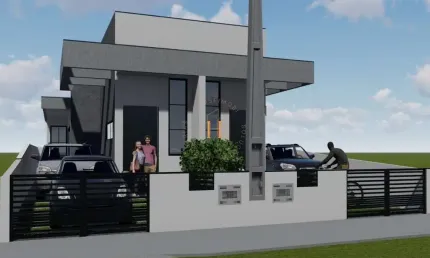 Casa com 2 quartos à venda na rua joel viana koester, 3, forquilhas, são josé por r$ 380.000