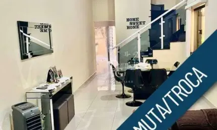 Sobrado com 3 dormitórios à venda, 204 m² por R$ 532.000,00 - Bosque Flamboyant - Taubaté/SP