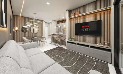 IIMPERDÍVEL! APARTAMENTO COM SUÍTE E LAZER A POUCOS METROS DA PRAIA