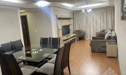 Apartamento mobiliado com 2 dormitórios para alugar, 105 m² por R$ 3.900/mês - Vila Bocaina - Mauá/SP