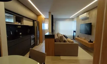 Apartamento com 1 dormitório 100% mobiliadopara alugar, 45 m² por r$ 5.450/mês - jardim aquarius - são josé dos campos/sp