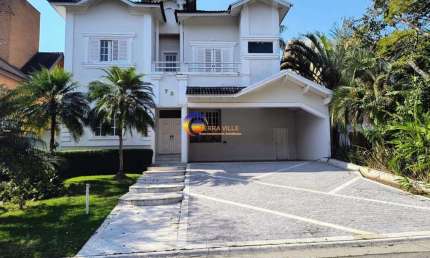 Casa Alto Padrão para Locação em Santana de Parnaíba, Alphaville, 5 dormitórios, 4 suítes, 1 banheiro, 4 vagas