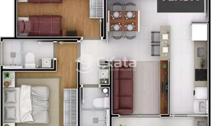Apartamento com 2 quartos à venda na Rua Antonio Perez Hernandez, 333, Parque Campolim, Sorocaba