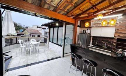 Cobertura, MOBILIADA, com 2 Suítes e Terraço Gourmet