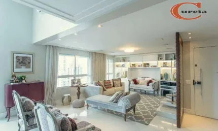 Apartamento duplex com 3 dormitórios à venda, 225 m² por r$ 3.500.000,00 - campo belo - são paulo/sp