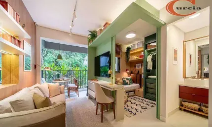Apartamento com 2 dormitórios à venda, 43 m² por R$ 530.000,00 - Santo Amaro - São Paulo/SP