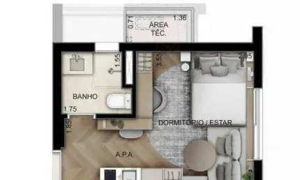 Studio com 1 dormitório à venda, 22 m² por R$ 450.000,00 - Perdizes - São Paulo/SP