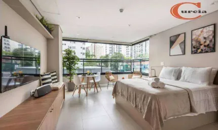 Studio com 1 dormitório à venda, 34 m² por r$ 612.000,00 - moema - são paulo/sp