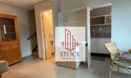 Apartamento Duplex com 1 dormitório para alugar, 42 m² por R$ 5.740,00/mês - Indianópolis - São Paulo/SP