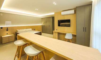 Apartamento com 1 dormitório para alugar, 32 m² por R$ 3.240,00/mês - Velha - Blumenau/SC