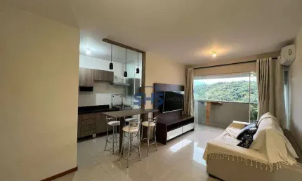 Apartamento com 2 dormitórios para alugar, 72 m² por R$ 2.961,00/mês - Velha - Blumenau/SC