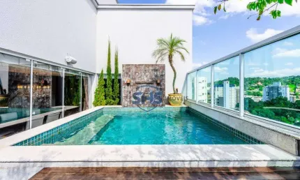 Cobertura com 3 suites e 4 vagas à venda, 225 m² por r$ 2.190.000 - victor konder - blumenau/sc