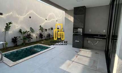 Casa para Venda em Uberlândia, Condomínio Terras Alpha, 3 dormitórios, 1 suíte, 3 banheiros, 3 vagas
