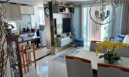 Apartamento Padrão - Apartamento com 2 quartos sendo 1 suíte com piso porcelanato e vista para as montanhas na Praia do Morro - Guarapari , ES
