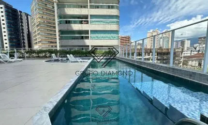 Apartamento com 1 quarto, caiçara, praia grande - r$ 390 mil, cod: 277
