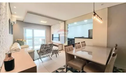 Vista mar! mobiliado, 3 dorms, suíte c/ closet, sacada gourmet – a 500m da praia!