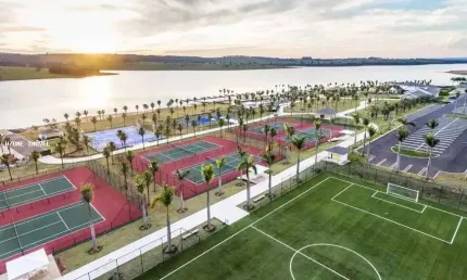 Terreno em condomínio para venda em paranapanema, terras de santa cristina xiii setor marina