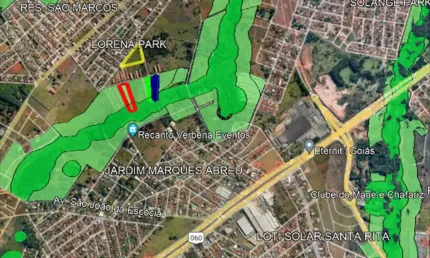 Terreno à venda na Rua Lindolfo Prudente, S/N, Jardim das Rosas, Goiânia