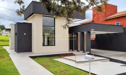 Casa térrea estilo moderno contemporâneo no condomínio terras de santa cruz, bragança paulista