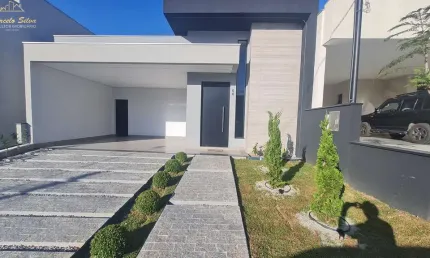 CASA NOVA TÉRREA DE LUXO NO CONDOMÍNIO EUROVILLE II, BRAGANÇA PAULISTA - 3 SUÍTES, ÁREA GOURMET E PISCINA!