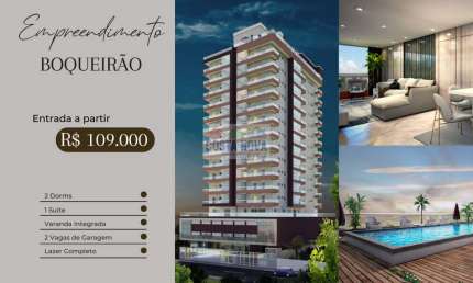 Apartamento de 2 dormitórios Boqueirão -  Praia Grande
