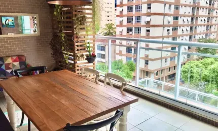 Lindo Apartamento 87m2, 3 dorm (suite), varanda gourmet c churrasqueira de frente c lazer completo