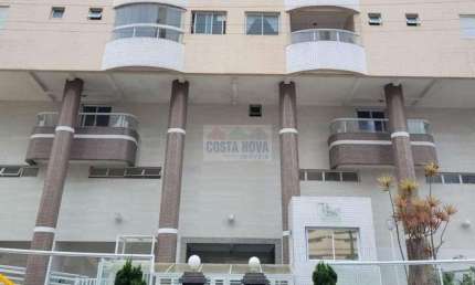 Apartamento de 45 m² com 1 dormitório, varanda e churrasqueira no Caiçara em Praia Grande