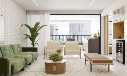 Apartamento na Vila Rica, 255 m², 4 quartos sendo 3 suítes, 6 banheiros e 3 vagas