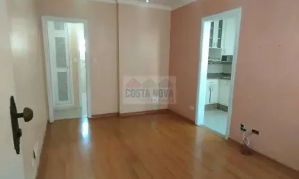 Apartamento de 54m², com 1 quarto, sala, cozinha, no Centro de São Vicente