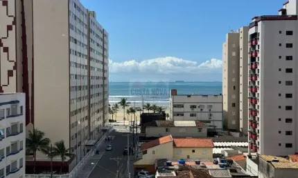 Apartamento de 109 m², 3 suítes, vista mar, 2 vagas, lazer completo, Guilhermina - Praia Grande