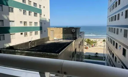 Apartamento de 126 m² com 3 suítes uma vaga vista mar praia grande  - tupi