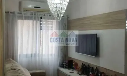 Apartamento à venda de 50m², 1 quarto, 1 sala, 1 banheiro e vaga em São Vicente