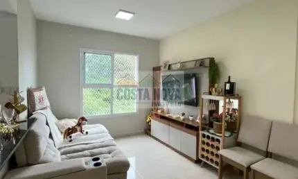 Apartamento de 60m², de 2 quartos semi mobiliado, com vista livre para a Natureza