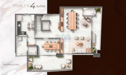 Apartamento com 4 quartos à venda na Rua São José, --, Embaré, Santos