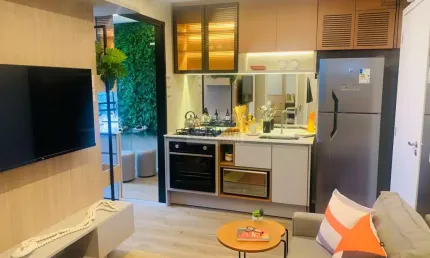 Lançamento - Apartamentos de 43 m2, com 2 quartos, sala, cozinha integrada no Campo Belo