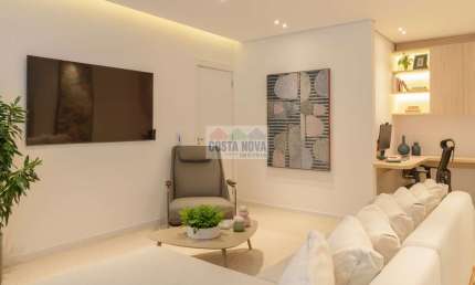 Apartamento Garden 96m² - 2 quartos e Lazer Completo em Santos