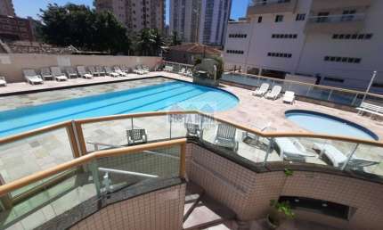 Apartamento 1 dormitório, 1 banheiro, 1 vaga de garagem. Lazer completo e vista mar