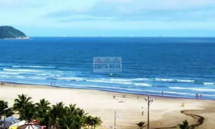 Apartamento com 40m², 1 dormitório com vaga na vila Mirim a 200 metros da praia