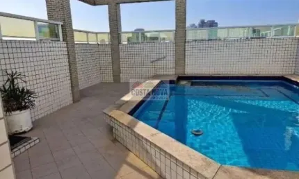 3 quartos sendo 1 suíte, 3 banheiros, 2 vagas, bairro  Pompeia em Santos